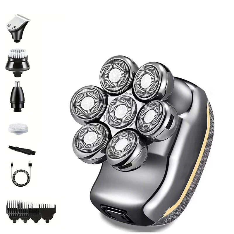 Hair Shaver Double Blades Shaver Electric Shaver Razor For Men Close Bald Head Barber Shaver Trimmer Rechargeable Shaver/Shaper