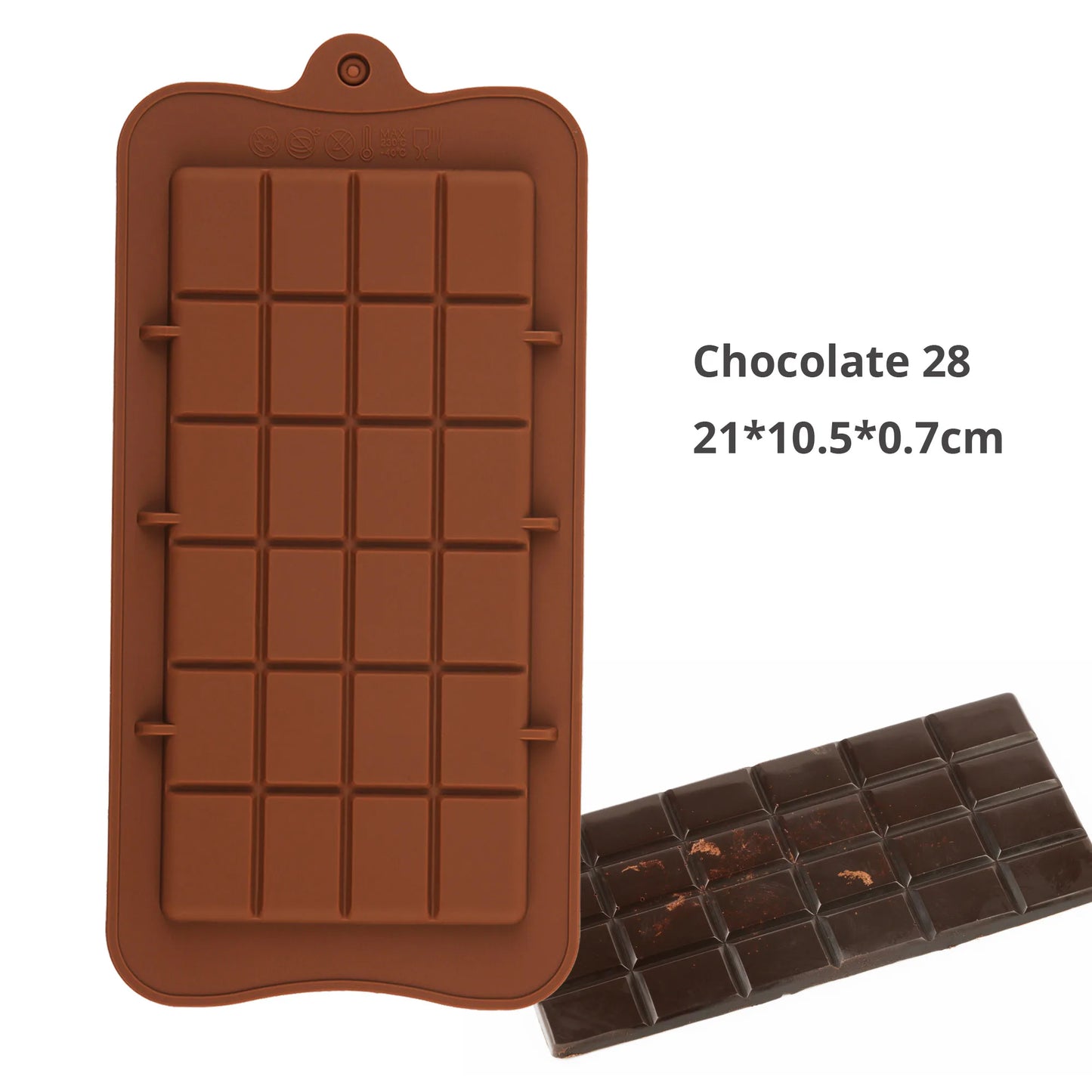 2022 New Silicone Chocolate Bar Mold Silicon cake decoration Silicone Molds for Break Apart Chocolate Tools Candy Mold mold DIY
