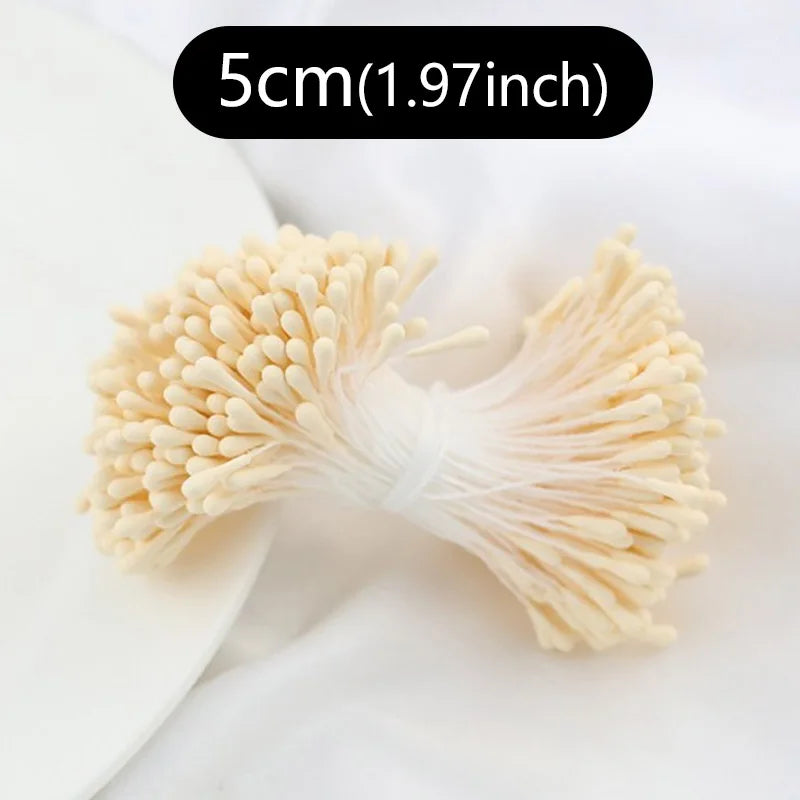 400pcs 2mm Mini Flower Stamen Pistil Wedding Handmade Artificial Flowers For Wedding Home Decoration DIY Scrapbook Accessories