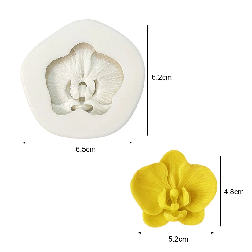 Moth Orchid Silicone Cake Baking Mold Sugarcraft Cupcake Baking Mould Resin Tools Fondant Cake Decorating Tools