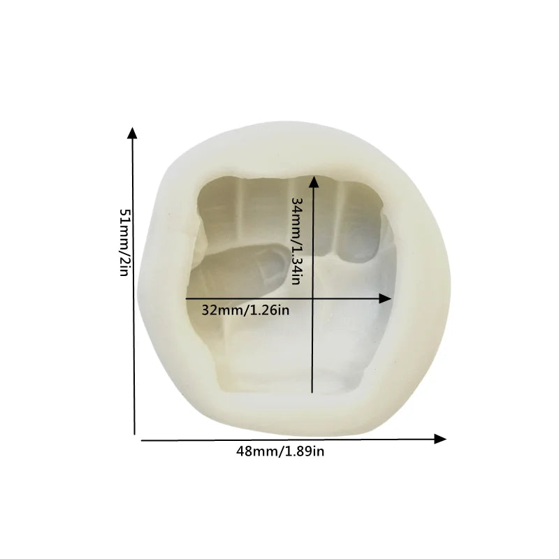 Silicone Mold 1 pc hand fist mould sugar craft fondant cake decorating animal mould baking tool