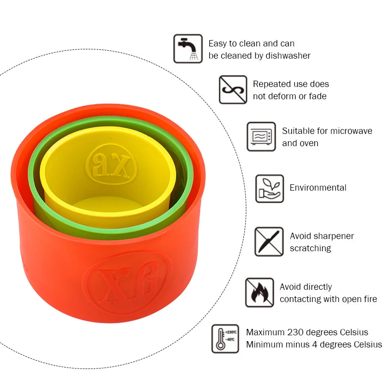 FAIS DU DIY Desserts Baking Mold Tools No-stick Round Silicone Cake Mold Mousse Cake Moulds Deepening of Colored Mold