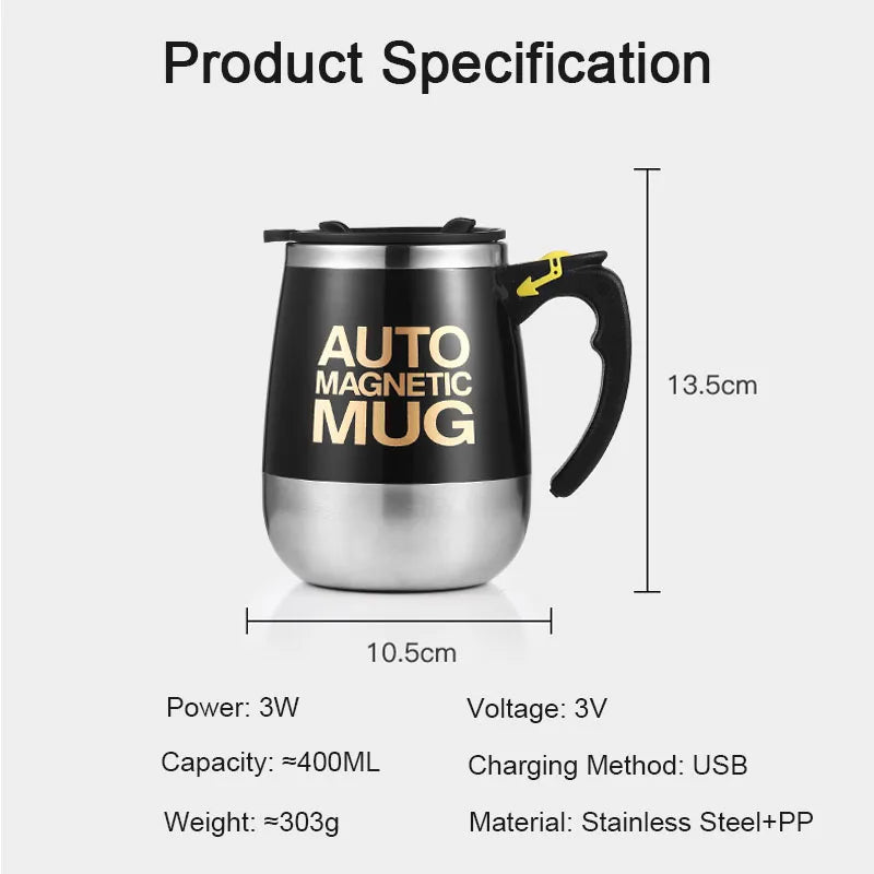 Electric Automatic Self Stirring Magnetic Mug Coffee Milk Mixing Cup Creative Electric Smart Mixer Water Bottle Birthday Gift