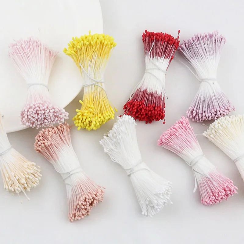 400pcs 2mm Mini Flower Stamen Pistil Wedding Handmade Artificial Flowers For Wedding Home Decoration DIY Scrapbook Accessories