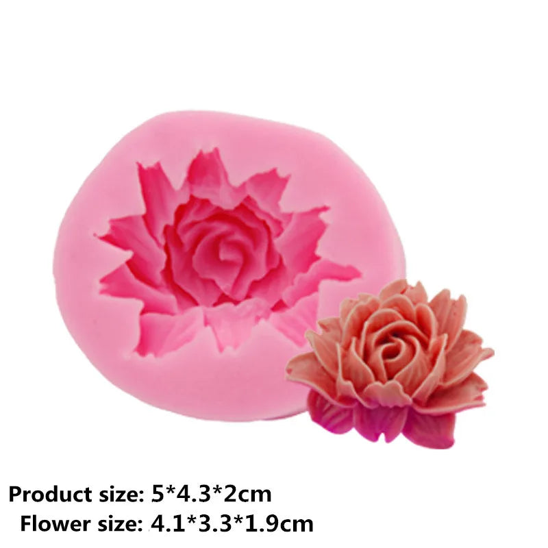 3D Rose Siliconen Cakevorm Bloem Fondant Mold Cake Decoration Bakken Tool Mallen Cake Mold Tool Silicone Chocolate Molds Gadgets