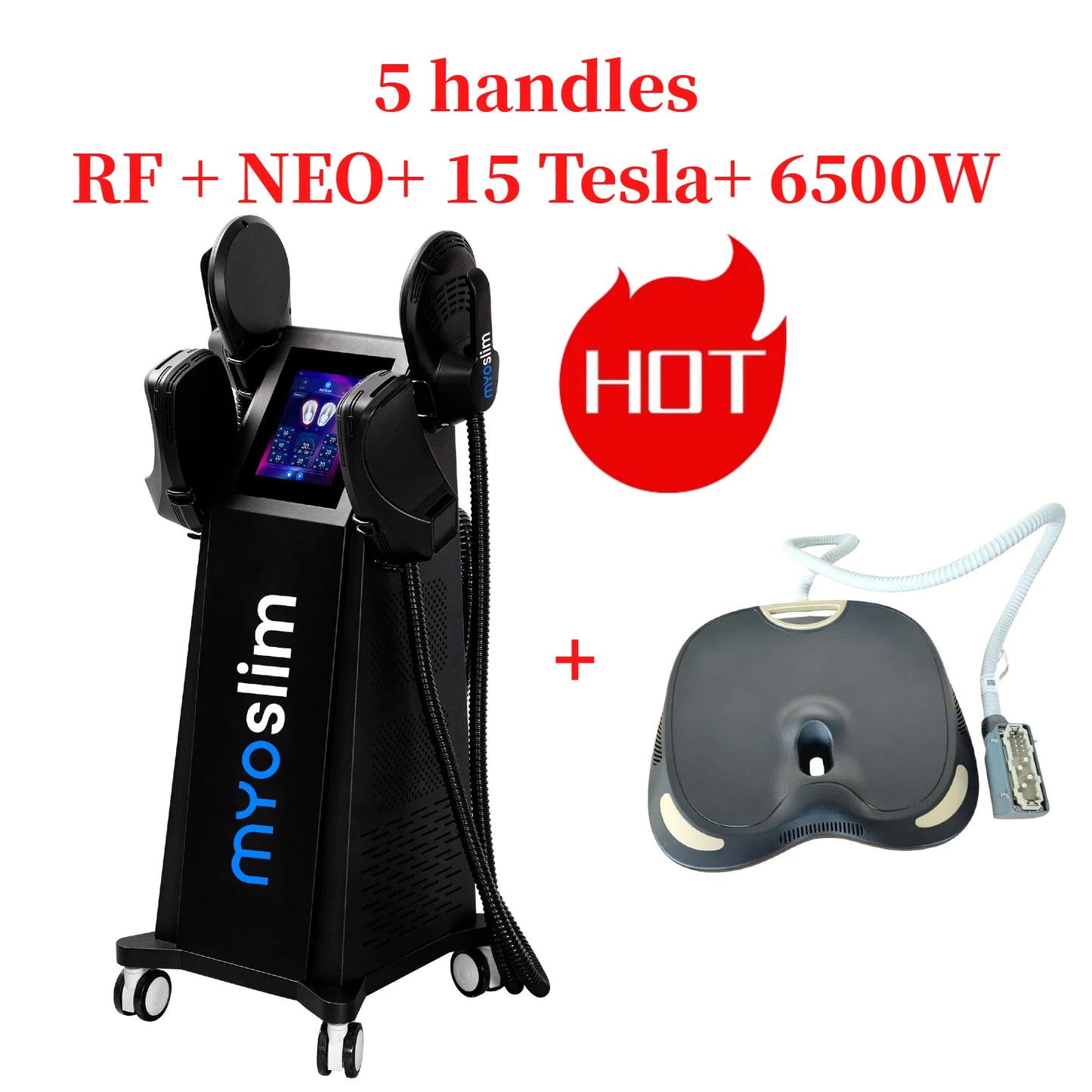 Professional Nova EMS RF Neo 6500W High Power 4 RF Handles Hi-emt Ems Boby Sculpt Boby Muscle Stimulate Best Selling Ems Machine