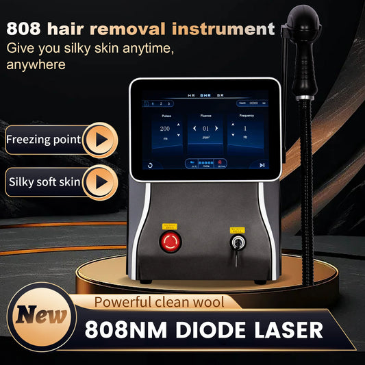 Depiladora Laser Painless Permanen 4 Wavelength Diode Laser Hair Removal Machine 808NM Ice Platinum Cooling System Beautiful