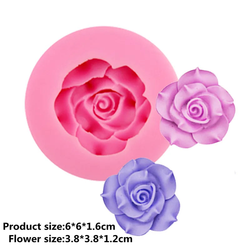 3D Rose Siliconen Cakevorm Bloem Fondant Mold Cake Decoration Bakken Tool Mallen Cake Mold Tool Silicone Chocolate Molds Gadgets
