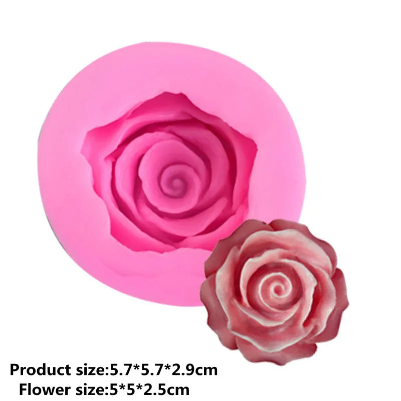 3D Rose Siliconen Cakevorm Bloem Fondant Mold Cake Decoration Bakken Tool Mallen Cake Mold Tool Silicone Chocolate Molds Gadgets