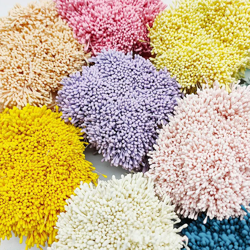 400pcs 2mm Mini Flower Stamen Pistil Wedding Handmade Artificial Flowers For Wedding Home Decoration DIY Scrapbook Accessories