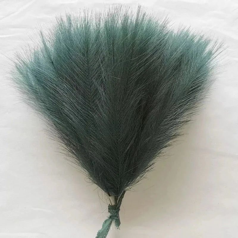 Artificial Pampas Grass Artificial Flowers Fake Pampas Grass Bouquet 42cm Boho Bouquet 1/5/10/30pcs Pampas Grass Vase Decoration