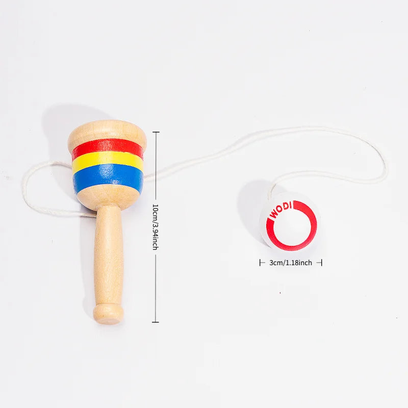 Classic Kendama Skill Toy——Precision crafted from solid hardwood，Enhance balance and coordination skills | Classic Cup Ball Game