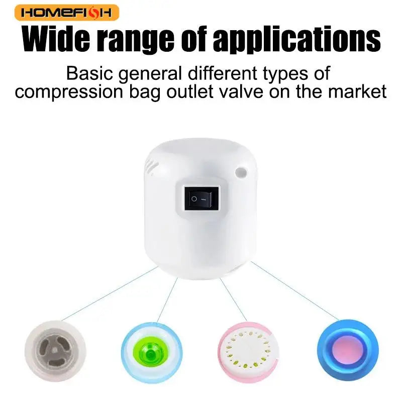 Vacuum compression bag electric pump suction pump Mini Vacuum Sealer Machine Space Saver for Clothes Food Organizer