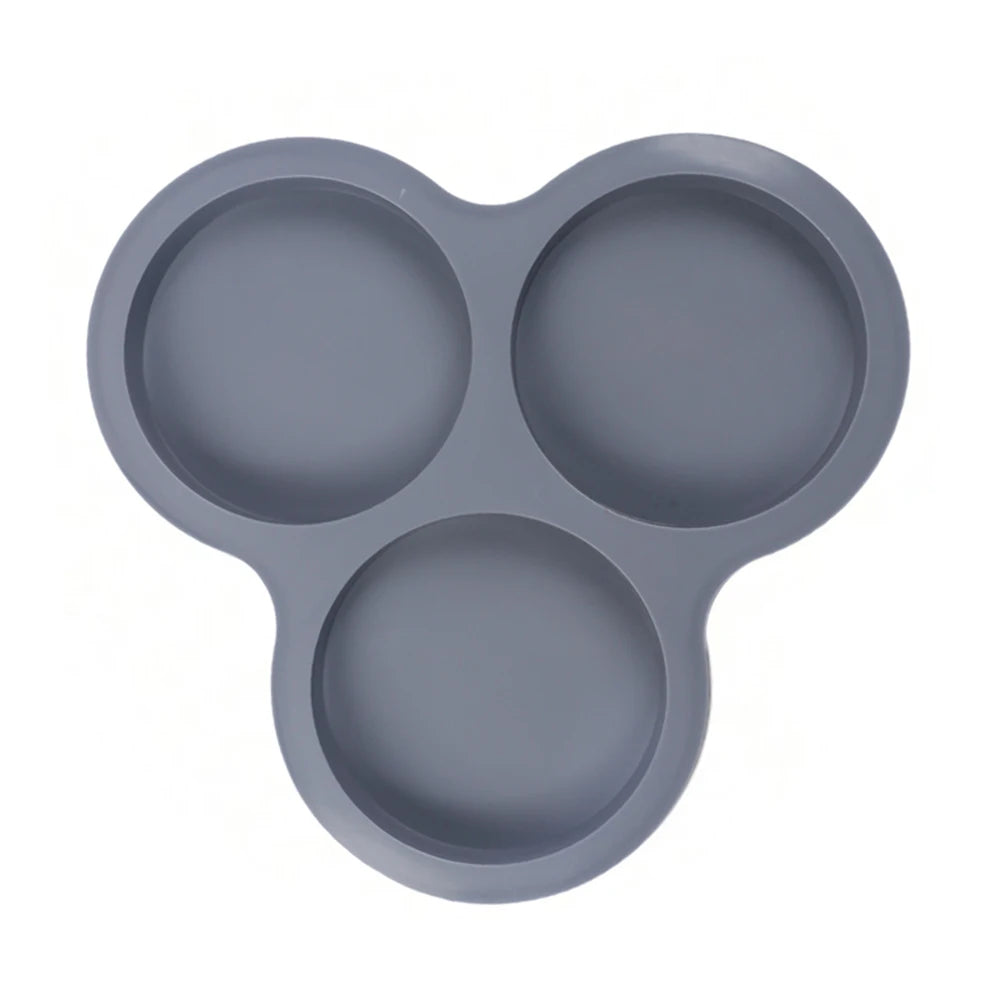 Silicone Egg Mold Air Fryer Egg Pan Reusable 3-Cavity Muffin Cake Baking Mould Kitchen Cooking Accessories