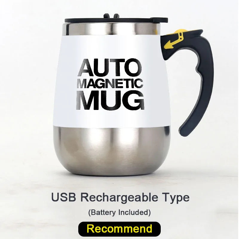 Electric Automatic Self Stirring Magnetic Mug Coffee Milk Mixing Cup Creative Electric Smart Mixer Water Bottle Birthday Gift