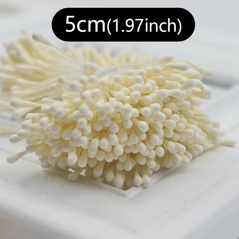 400pcs 2mm Mini Flower Stamen Pistil Wedding Handmade Artificial Flowers For Wedding Home Decoration DIY Scrapbook Accessories