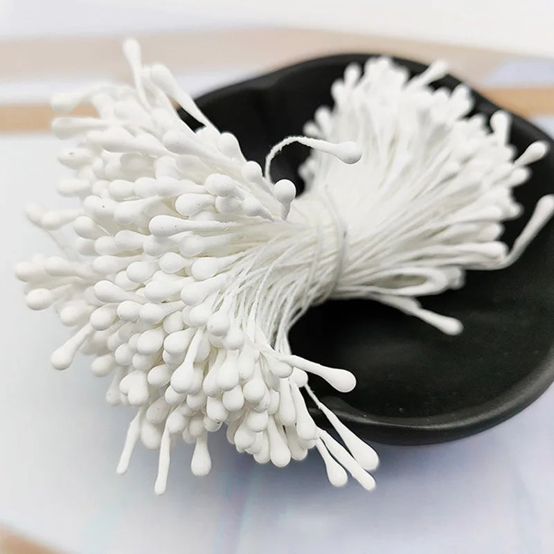 400pcs 2mm Mini Flower Stamen Pistil Wedding Handmade Artificial Flowers For Wedding Home Decoration DIY Scrapbook Accessories