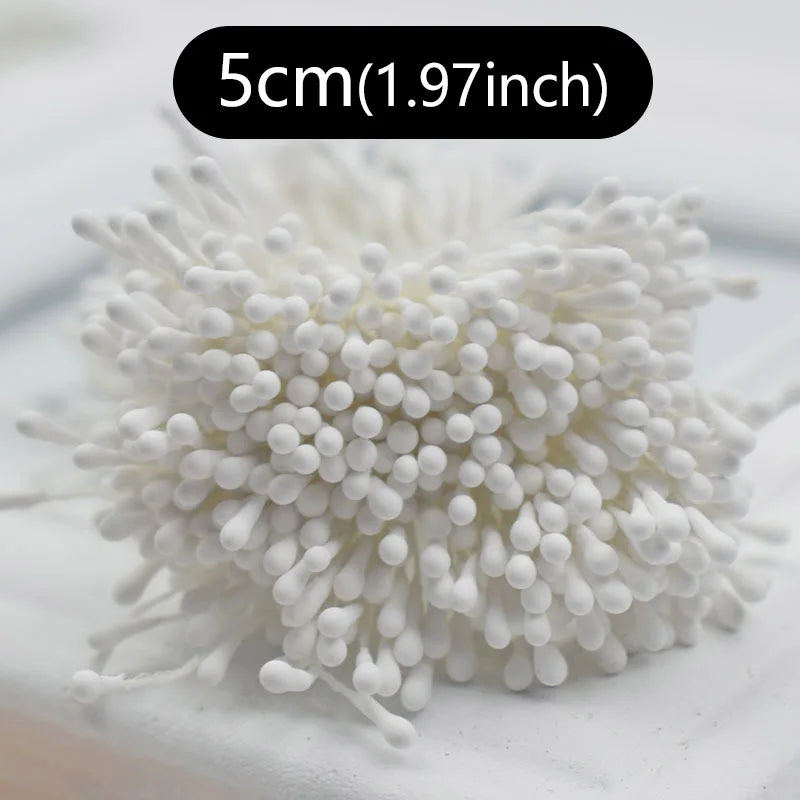 400pcs 2mm Mini Flower Stamen Pistil Wedding Handmade Artificial Flowers For Wedding Home Decoration DIY Scrapbook Accessories