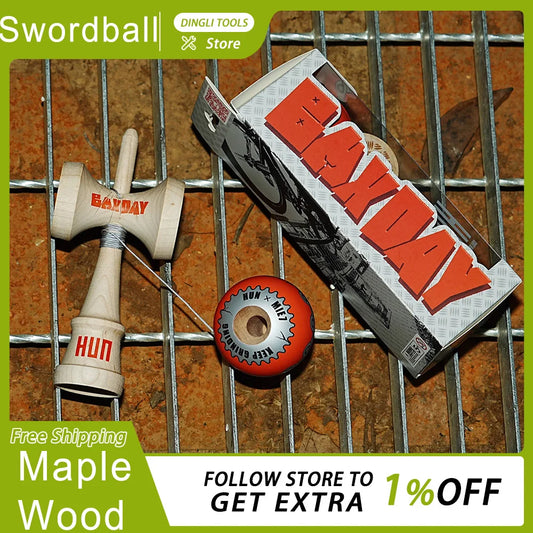 Original K2 Sword Type HunKendama Professional Swordball Trendy Props Suitable For Beginners Maple Wood Kendama Competition Gift