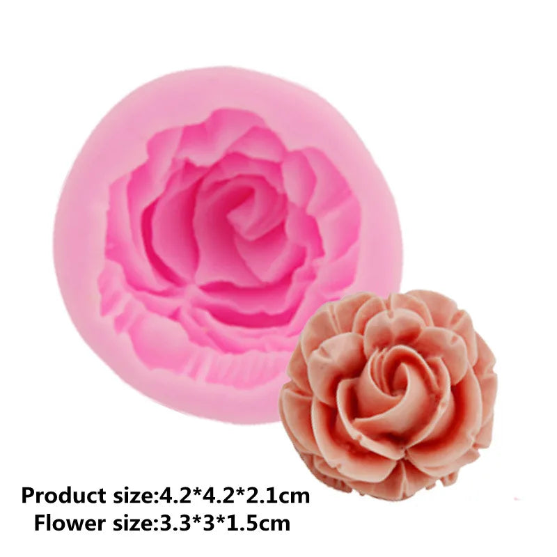 3D Rose Siliconen Cakevorm Bloem Fondant Mold Cake Decoration Bakken Tool Mallen Cake Mold Tool Silicone Chocolate Molds Gadgets