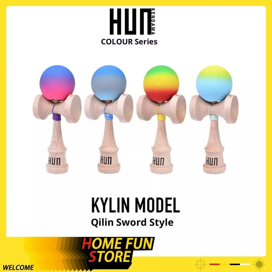 IN STOCK HunKendama Solid Color Matte Anti Slip Paint Surface Big Cups Easy To Catch Kendama Outdoor Juggling Skill Balls Gifts