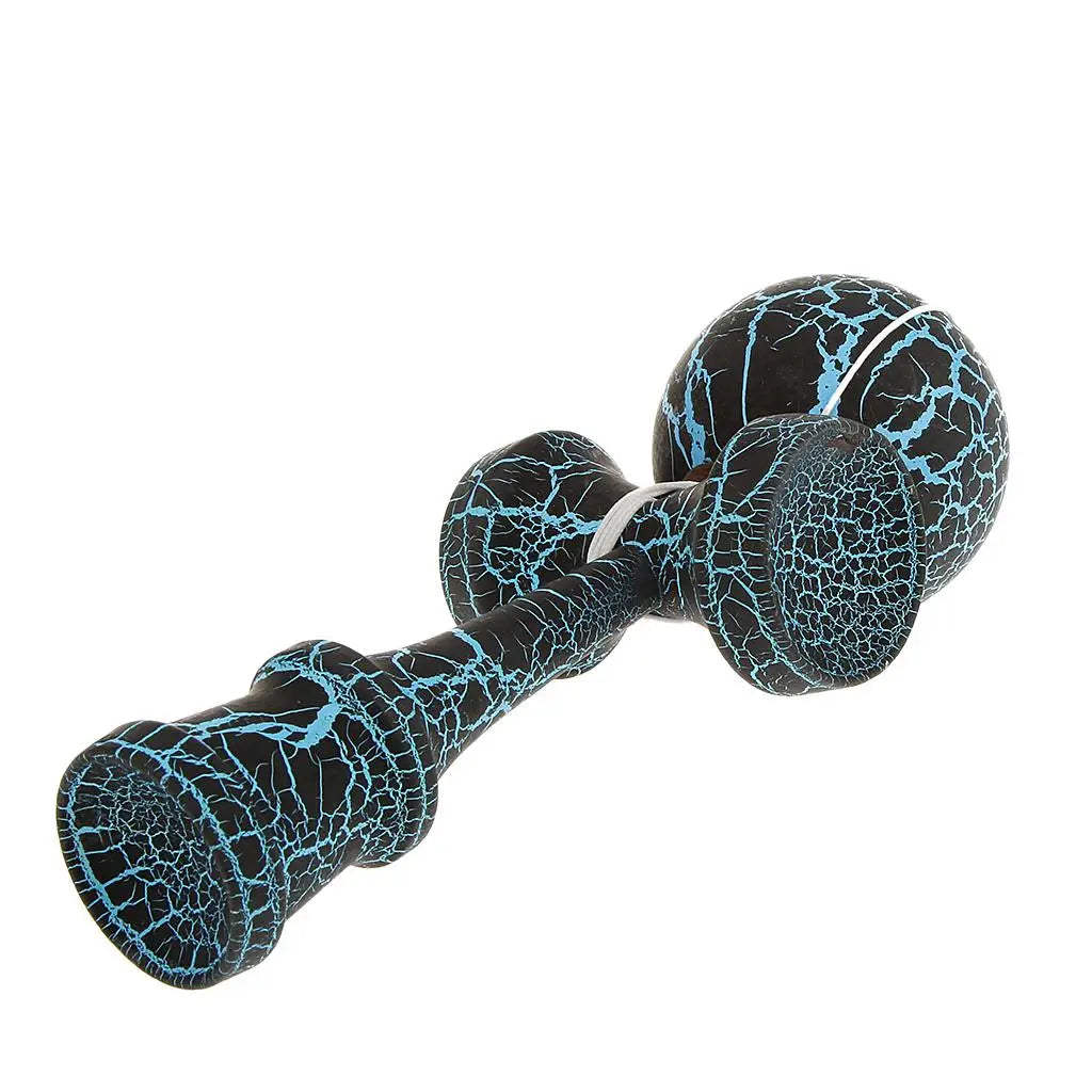 Full Crackle Paint Kendama Japanese Traditional Toy Kids Wooden Skill Ball Games