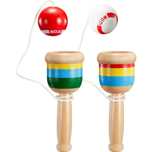 Classic Kendama Skill Toy——Precision crafted from solid hardwood，Enhance balance and coordination skills | Classic Cup Ball Game