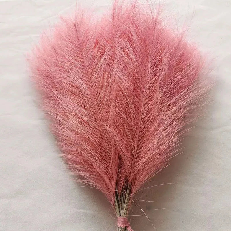 Artificial Pampas Grass Artificial Flowers Fake Pampas Grass Bouquet 42cm Boho Bouquet 1/5/10/30pcs Pampas Grass Vase Decoration