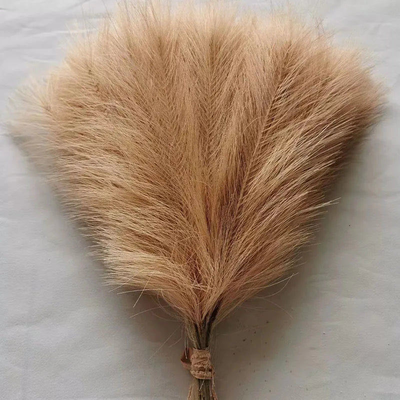 Artificial Pampas Grass Artificial Flowers Fake Pampas Grass Bouquet 42cm Boho Bouquet 1/5/10/30pcs Pampas Grass Vase Decoration