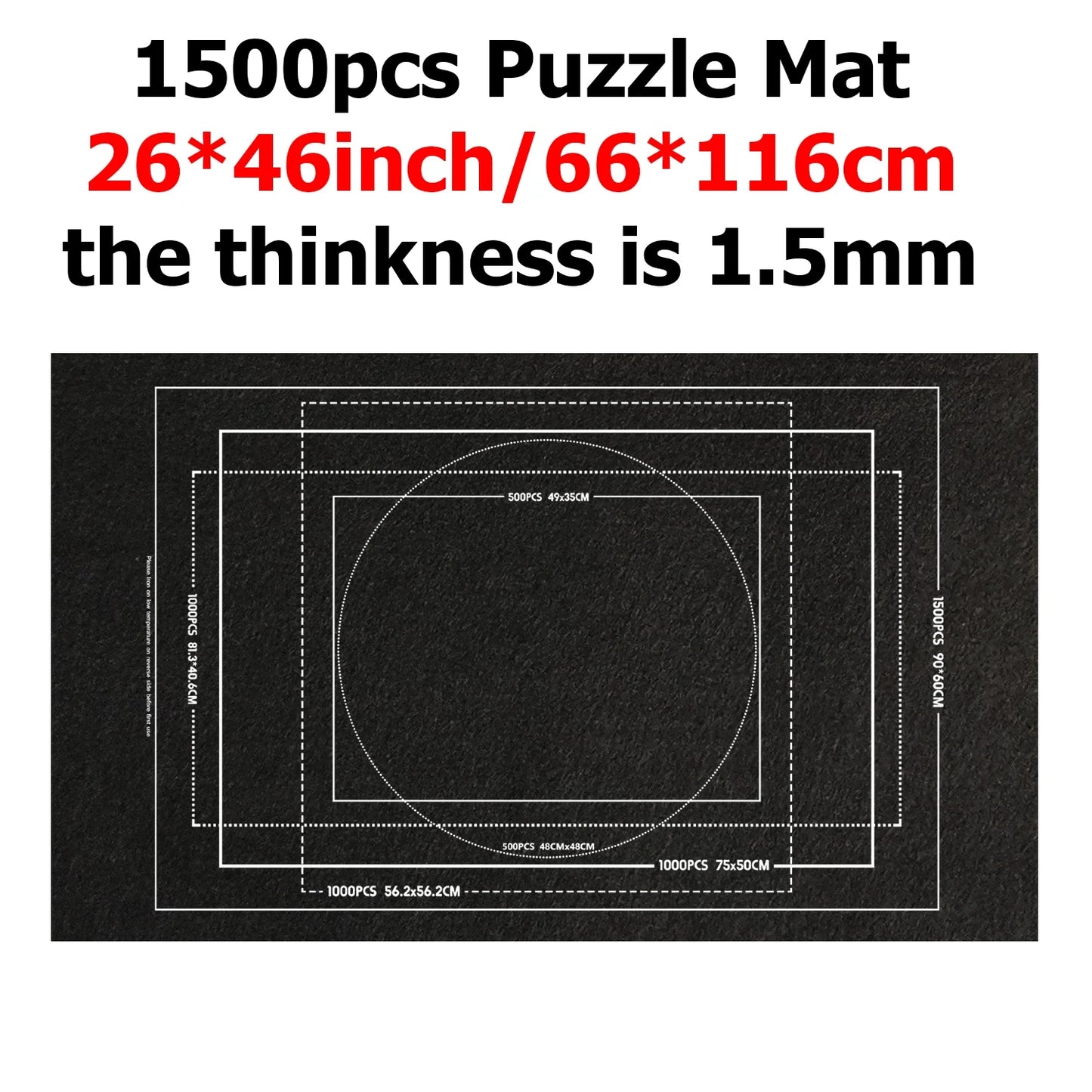1000~3000pcs Puzzle Storage Mat Roll Up Children Developmental Game Parent-child Interaction Portable Travel-Friendly Bag TMZ