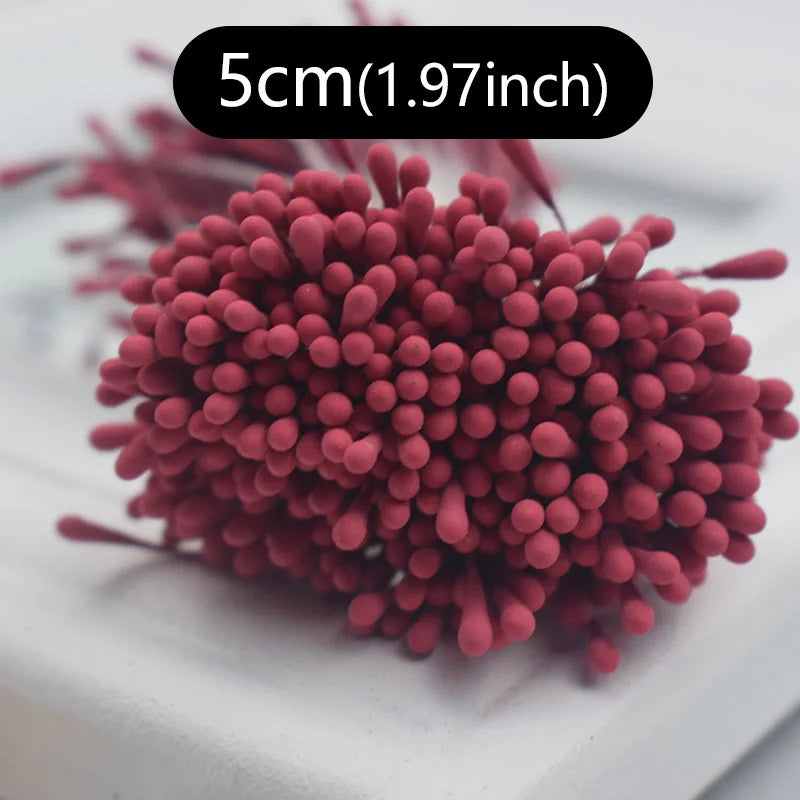 400pcs 2mm Mini Flower Stamen Pistil Wedding Handmade Artificial Flowers For Wedding Home Decoration DIY Scrapbook Accessories