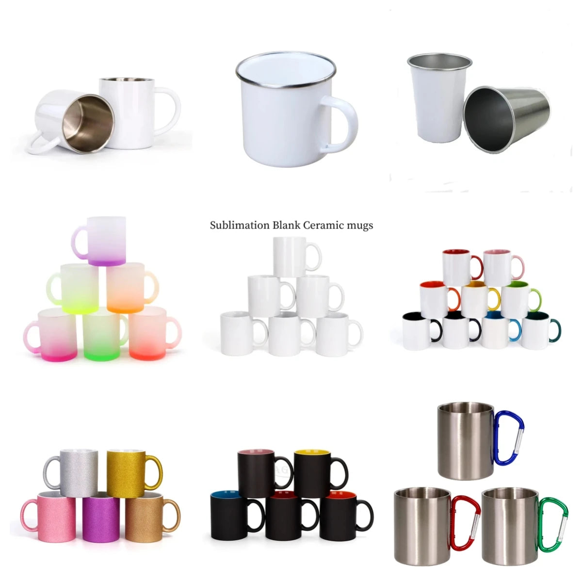 Heat Sublimation Blank 11oz White Mug Coffee Milk Cup Thermal Transfer For Diy Print Picture Photo Creative Present Gift