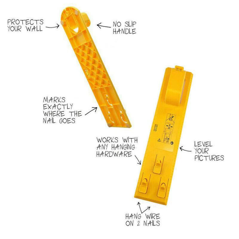 DIY Photo Frame Level Ruler Picture Frame Hanger Hooks Easy Wall Hanging Tools
