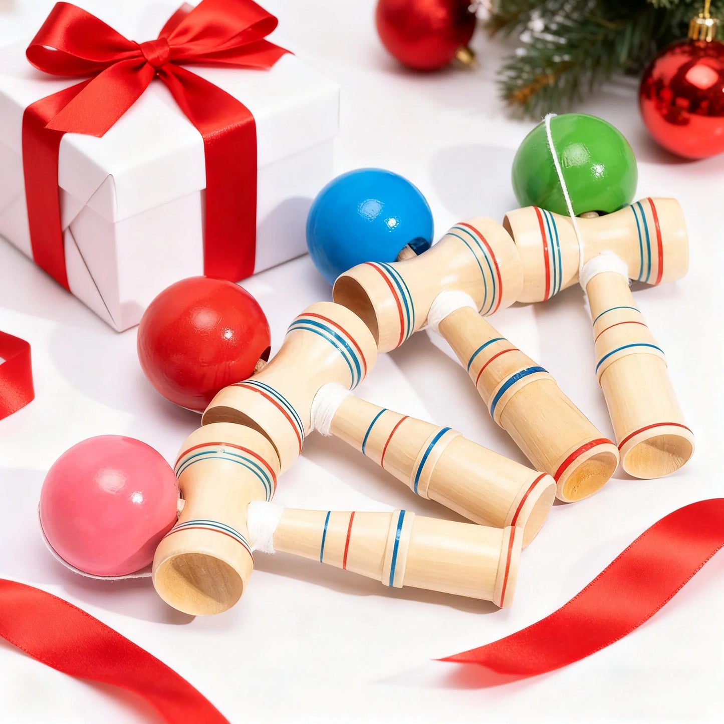 Oversized Kendama Skill Toy – Large Japanese Wooden Ball-and-Cup Game for Adults & Kids, Viral Challenge Toy, Focus & Hand-Eye C