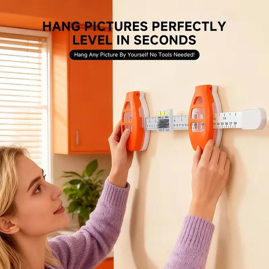 Hanging Frame Positioning Level Installation Picture Hanging Level Tool Versatile Decor Aid Mark Hole Measures Tool