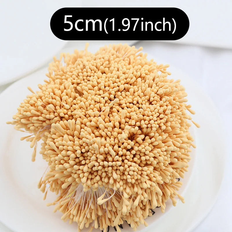 400pcs 2mm Mini Flower Stamen Pistil Wedding Handmade Artificial Flowers For Wedding Home Decoration DIY Scrapbook Accessories