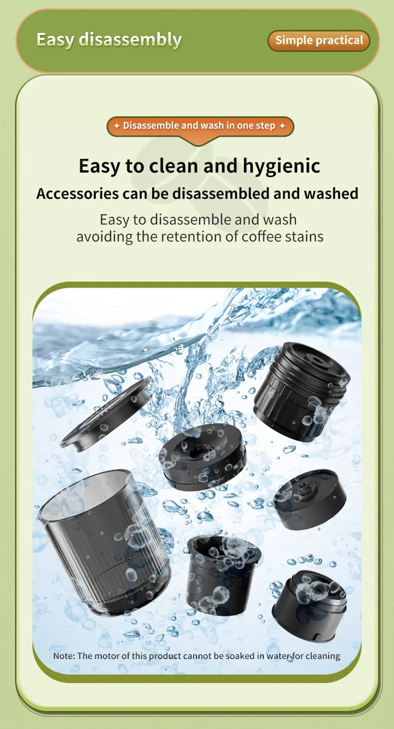 3-in-1 Wireless Electric Portable Espresso Coffee Machine Auto Heating Pump Press Capsule Powder Coffee Pot for Car&Home Camping