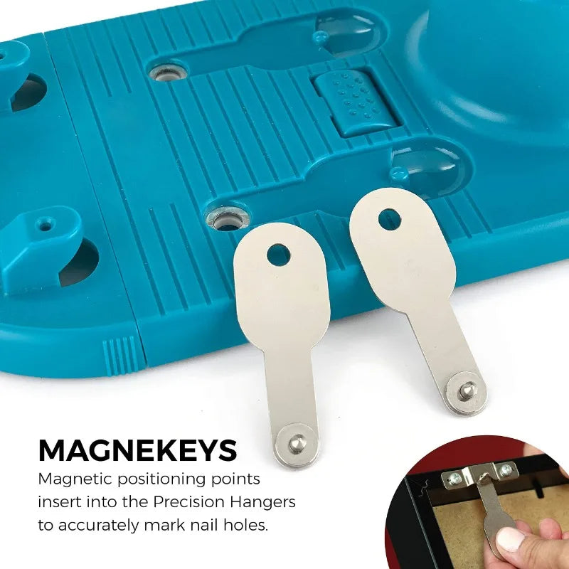 All-in-One Picture Hanging Kit Picture Leveling and Hanging Tool Sawtooth/Wire Hangers Hardware Case with 85-Piece Essentials