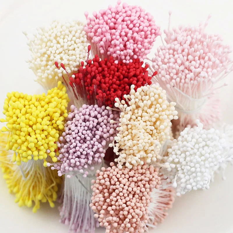 400pcs 2mm Mini Flower Stamen Pistil Wedding Handmade Artificial Flowers For Wedding Home Decoration DIY Scrapbook Accessories