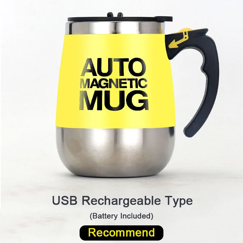 Electric Automatic Self Stirring Magnetic Mug Coffee Milk Mixing Cup Creative Electric Smart Mixer Water Bottle Birthday Gift