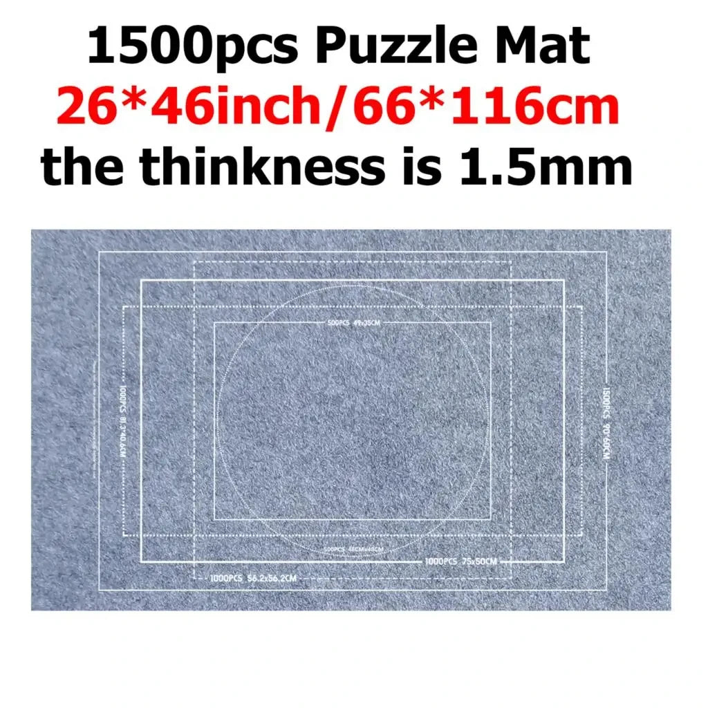 1000~3000pcs Puzzle Storage Mat Roll Up Children Developmental Game Parent-child Interaction Portable Travel-Friendly Bag TMZ