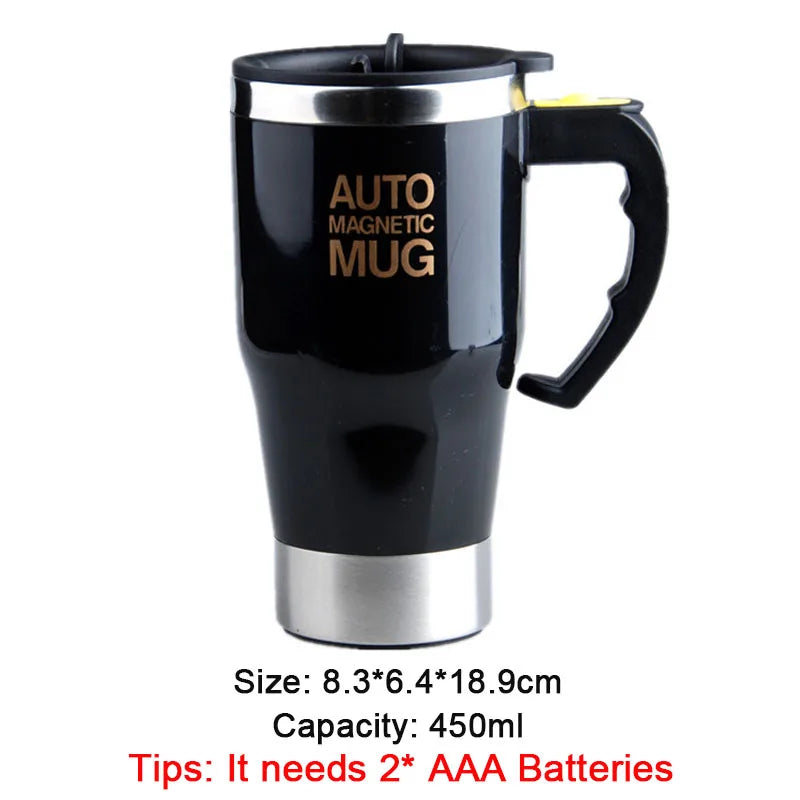 Electric Automatic Self Stirring Magnetic Mug Coffee Milk Mixing Cup Creative Electric Smart Mixer Water Bottle Birthday Gift