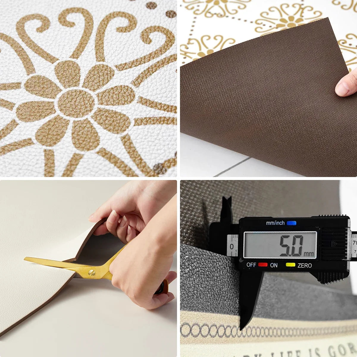 Carpet for Kitchen Floor Mat Pvc Leather Carpets Waterproof Non-slip Rug Long Foot Mats Oil-proof Blue Home Decoration Rugs