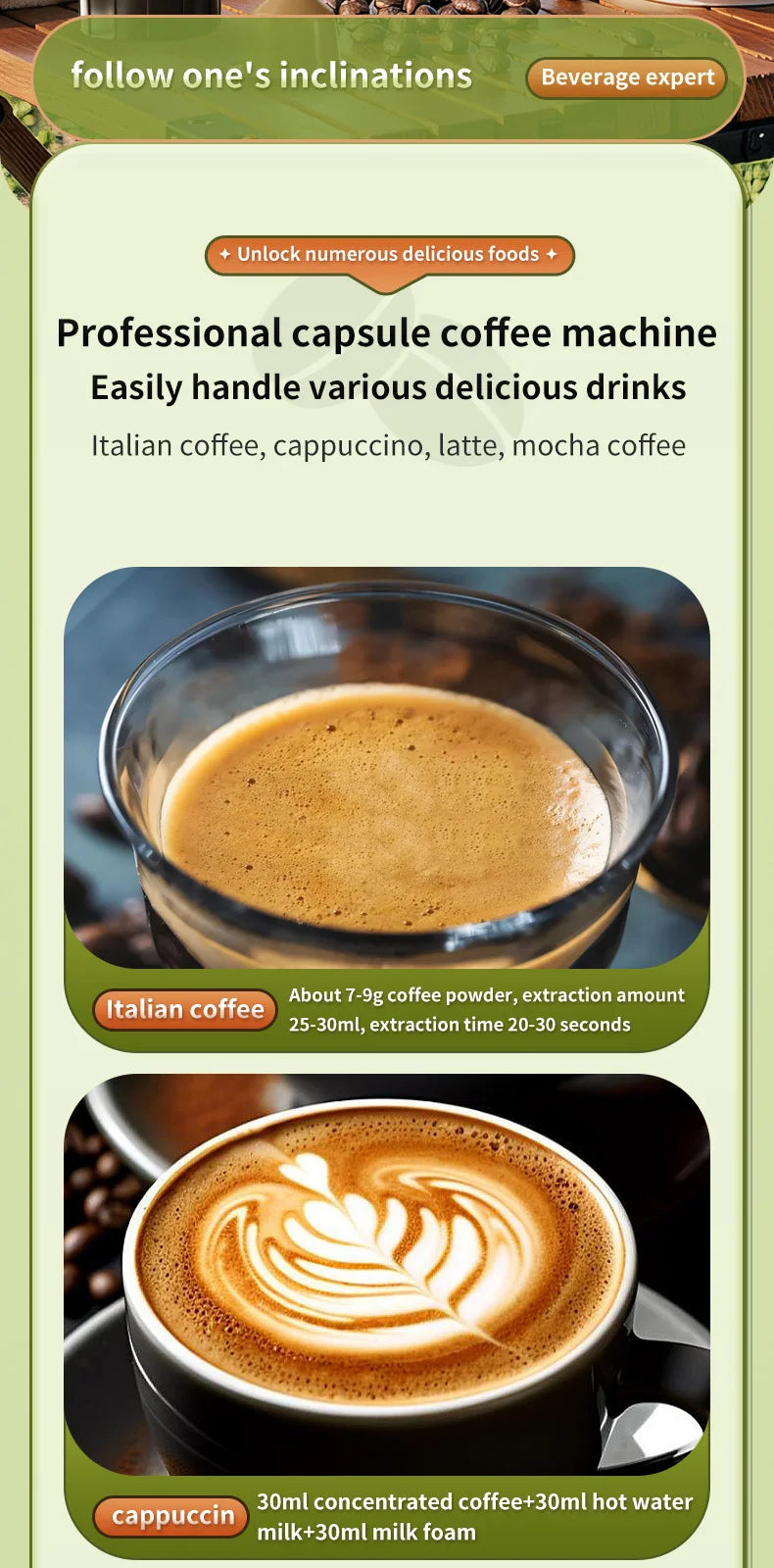 3-in-1 Wireless Electric Portable Espresso Coffee Machine Auto Heating Pump Press Capsule Powder Coffee Pot for Car&Home Camping