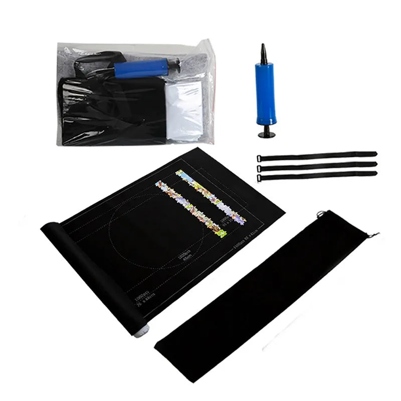 Puzzles Pad Jigsaw Roll Felt Mat Storage Bag Playmat Puzzles Blanket For Up To 1500 Pcs Puzzle Accessories Portable Storage Mat