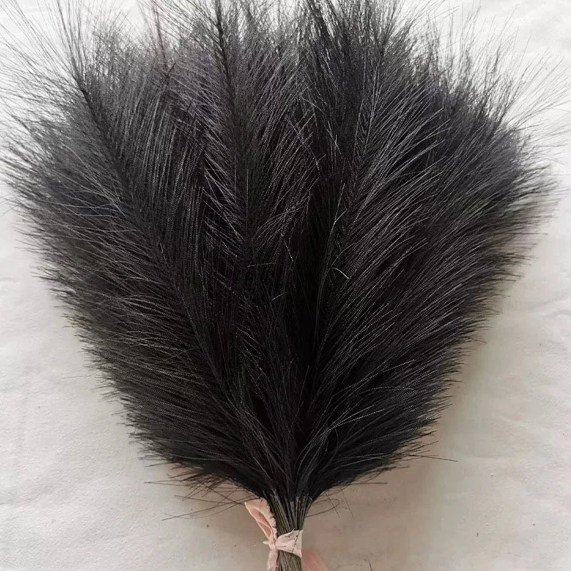 Artificial Pampas Grass Artificial Flowers Fake Pampas Grass Bouquet 42cm Boho Bouquet 1/5/10/30pcs Pampas Grass Vase Decoration