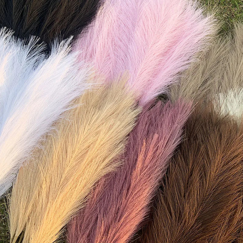 Artificial Pampas Grass Artificial Flowers Fake Pampas Grass Bouquet 42cm Boho Bouquet 1/5/10/30pcs Pampas Grass Vase Decoration