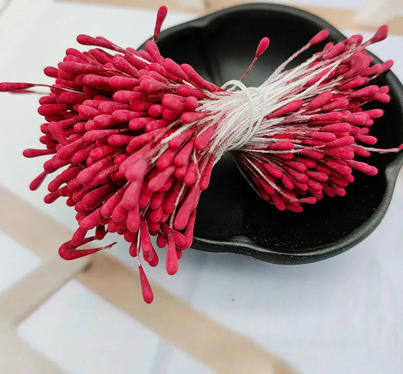 400pcs 2mm Mini Flower Stamen Pistil Wedding Handmade Artificial Flowers For Wedding Home Decoration DIY Scrapbook Accessories