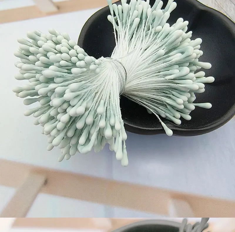 400pcs 2mm Mini Flower Stamen Pistil Wedding Handmade Artificial Flowers For Wedding Home Decoration DIY Scrapbook Accessories