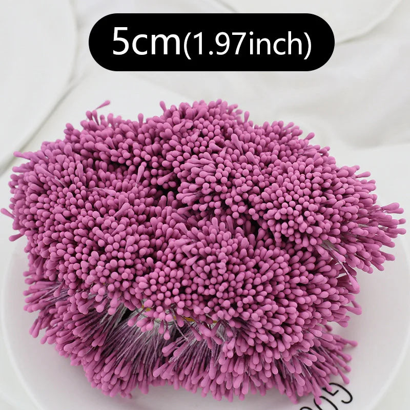 400pcs 2mm Mini Flower Stamen Pistil Wedding Handmade Artificial Flowers For Wedding Home Decoration DIY Scrapbook Accessories